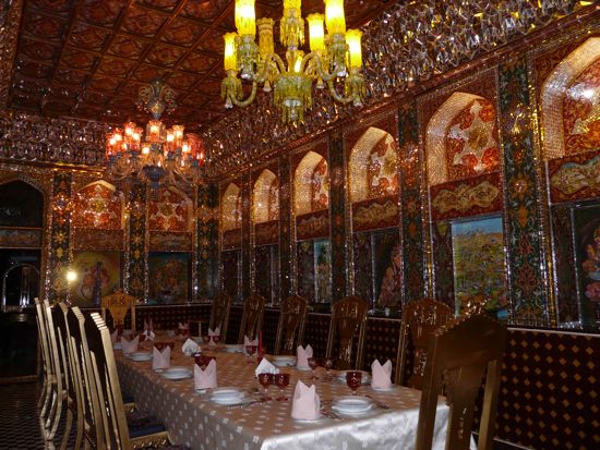 The Amir's private dining room can be entirely closed off for private dinners.