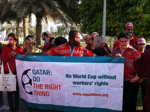ITUC Rally Doha