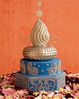 blue-gold-moroccan-round-wedding-cake