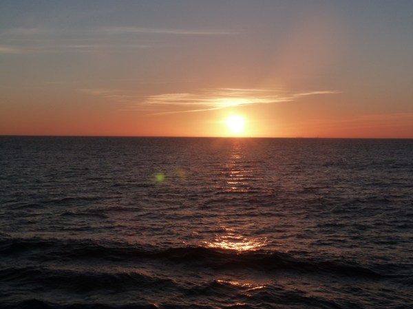 SunsetOverMed en route to Casablanca